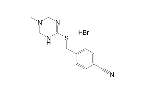 alpha-[(5-methyl-1,4,5,6-tetrahydro-s-triazin-2-yl)thio]-p-tolunitrile, monohydrobromide