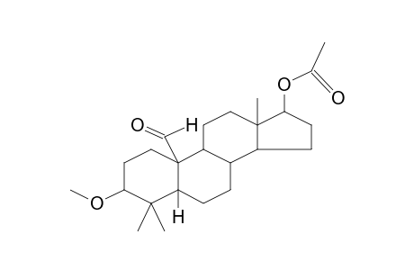 Androstan-19-al, 17-acetoxy-4,4-dimethyl-3-methoxy-