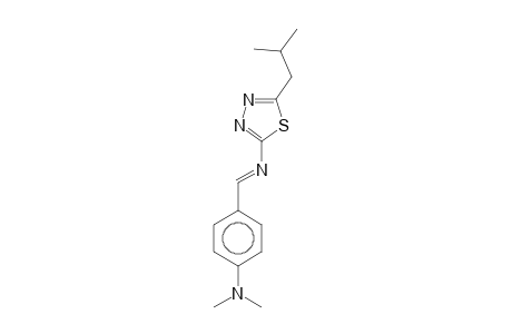 N-((E)-[4-(Dimethylamino)phenyl]methylidene)-5-isobutyl-1,3,4-thiadiazol-2-amine