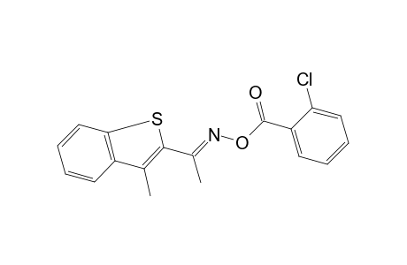 methyl 3-methylbenzo[b]thien-2-yl ketone, O-(o-chlorobenzoyl)oxime