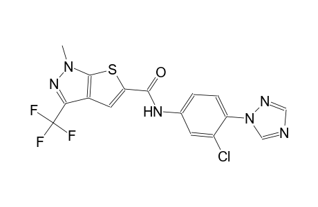 1H-thieno[2,3-c]pyrazole-5-carboxamide, N-[3-chloro-4-(1H-1,2,4-triazol-1-yl)phenyl]-1-methyl-3-(trifluoromethyl)-