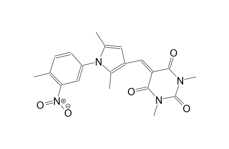 5-{[2,5-dimethyl-1-(4-methyl-3-nitrophenyl)-1H-pyrrol-3-yl]methylene}-1,3-dimethyl-2,4,6(1H,3H,5H)-pyrimidinetrione