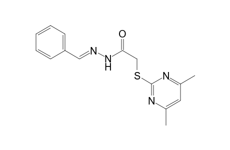 acetic acid, [(4,6-dimethyl-2-pyrimidinyl)thio]-, 2-[(E)-phenylmethylidene]hydrazide