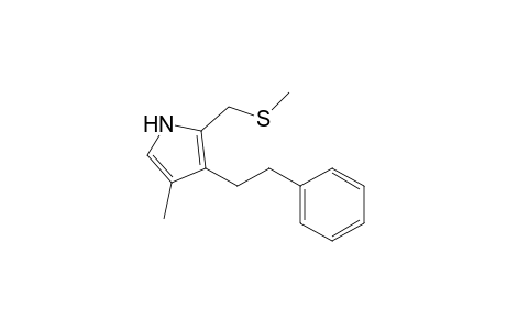 2-Methylthiomethyl-4-methyl-3-phenethylpyrrole