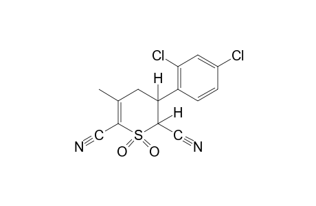 3-(2,4-dichlorophenyl)-3,4-dihydro-5-methyl-2H-thiopyran-2,6-dicarbonitrile, 1,1-dioxide