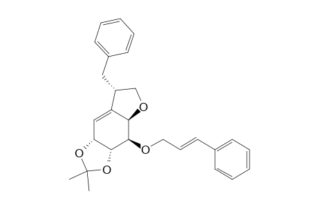 2,2-DIMETHYL-7-ALPHA-(PHENYLMETHYL)-(3AR,4R,4AR,8AR)-4H,6H,7H-FURO-[2',3':4,5]-BENZO-[D]-[1,3]-DIOXOL-4-YL-3-PHENYL-(E)-2-PROPENYLETHER