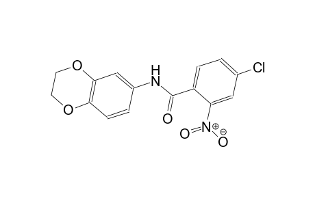 4-chloro-N-(2,3-dihydro-1,4-benzodioxin-6-yl)-2-nitrobenzamide