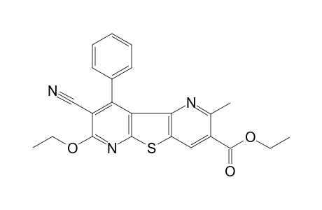 ETHYL-8-CYANO-7-ETHOXY-2-METHYL-9-PHENYL-THIENO-[2,3-B:4,5-B']-DIPYRIDINE-3-CARBOXYLATE