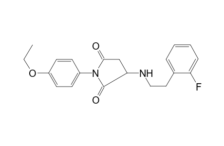 Pyrrolidine-2,5-dione, 3-[2-(2-fluorophenyl)ethylamino]-1-(4-ethoxyphenyl)-