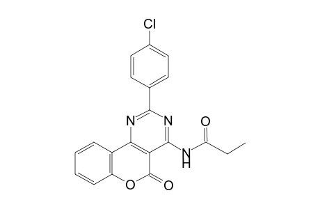N-[2-(4-chlorophenyl)-5-oxo-5H-chromeno[4,3-d]pyrimidin-4-yl]propanamide