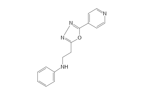 4-[5-(2-anilinoethyl)-1,3,4-oxadiazol-2-yl]pyridine