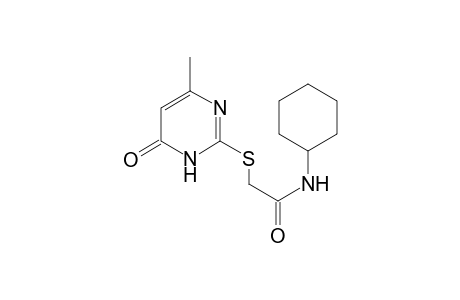 N-Cyclohexyl-2-(4-methyl-6-oxo-1,6-dihydro-pyrimidin-2-ylsulfanyl)-acetamide