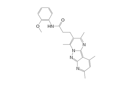 pyrido[2',3':3,4]pyrazolo[1,5-a]pyrimidine-3-propanamide, N-(2-methoxyphenyl)-2,4,8,10-tetramethyl-