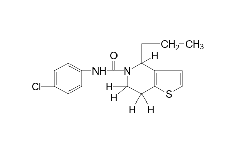 4-chloro-4-propyl-4,5,6,7-tetrahydrothieno[3,2-c]pyridine-5-carboxamide