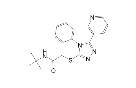 N-(tert-butyl)-2-{[4-phenyl-5-(3-pyridinyl)-4H-1,2,4-triazol-3-yl]sulfanyl}acetamide