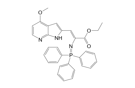 3-(4-Methoxypyrrolo[2,3-b]pyrid-2-yl)-2-[N-(triphenylphosphino)imino]propenic acid ethyl ester