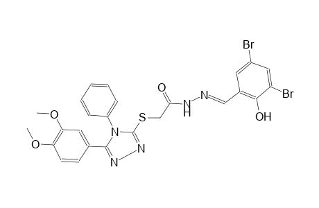 acetic acid, [[5-(3,4-dimethoxyphenyl)-4-phenyl-4H-1,2,4-triazol-3-yl]thio]-, 2-[(E)-(3,5-dibromo-2-hydroxyphenyl)methylidene]hydrazide