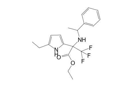 Ethyl 2-(5-ethyl-1H-pyrrol-2-yl)-3,3,3-trifluoro-2-((1-phenylethyl)amino)propanoate