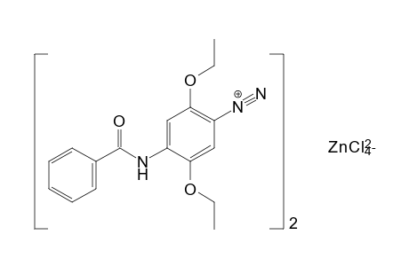 BIS[4-BENZAMIDO-2,5-DIETHOXYBENZENEDIAZONIUM] TETRACHLOROZINCATE