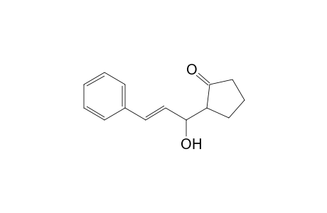 2-[(E)-1-hydroxy-3-phenyl-allyl]cyclopentanone