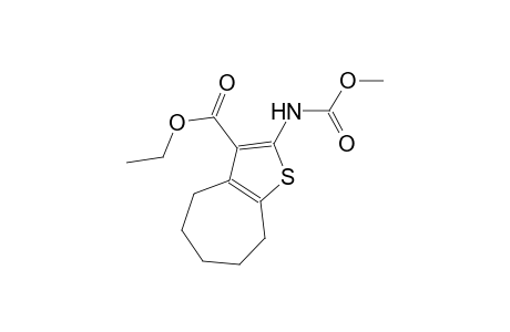 4H-cyclohepta[b]thiophene-3-carboxylic acid, 5,6,7,8-tetrahydro-2-[(methoxycarbonyl)amino]-, ethyl ester