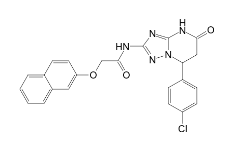 N-[7-(4-chlorophenyl)-5-oxo-4,5,6,7-tetrahydro[1,2,4]triazolo[1,5-a]pyrimidin-2-yl]-2-(2-naphthyloxy)acetamide