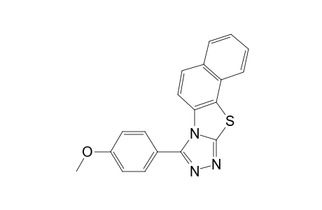 8-(p-METHOXYPHENYL)NAPHTHO[2',1':4,5]THIAZOLO[2,3-c][1,2,4]TRIAZOLE