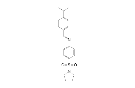 Benzenamine, N-[4-(1-methylethyl)benzylidene]-4-(1-pyrrolidylsulfonyl)-