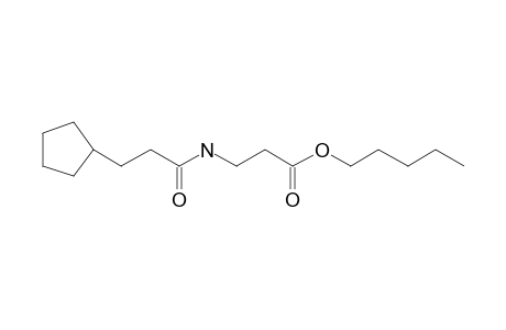 .beta.-Alanine, N-(cyclopentylpropionyl)-, pentyl ester