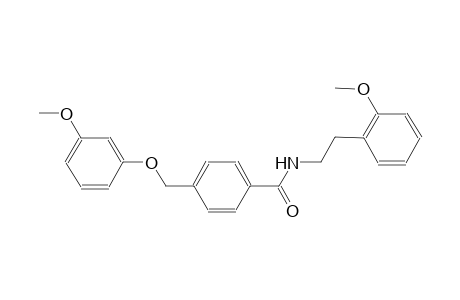 4-[(3-methoxyphenoxy)methyl]-N-[2-(2-methoxyphenyl)ethyl]benzamide