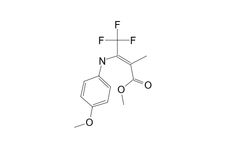METHYL-(Z)-4,4,4-TRIFLUORO-3-(4-METHOXYANILINO)-2-METHYL-2-BUTENOATE;(Z)-ENAMINO-TAUTOMER