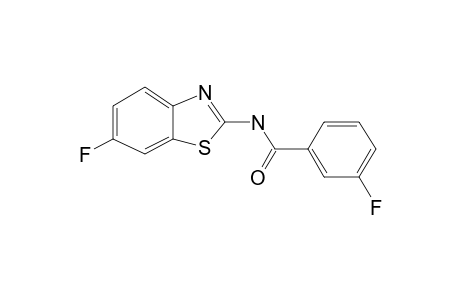 3-Fluoro-N-(6-fluorobenzothiazol-2-yl)benzamide