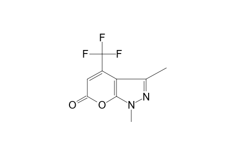 1,3-dimethyl-4-(trifluoromethyl)pyrano[2,3-c]pyrazol-6(1H)-one