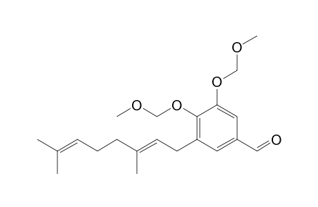 3-[(2E)-3,7-dimethylocta-2,6-dienyl]-4,5-bis(methoxymethoxy)benzaldehyde