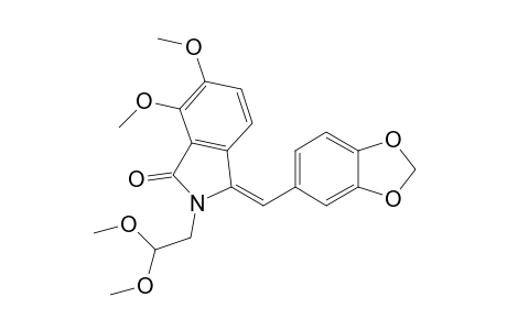 (3E)-2-(2,2-dimethoxyethyl)-6,7-dimethoxy-3-piperonylidene-isoindolin-1-one