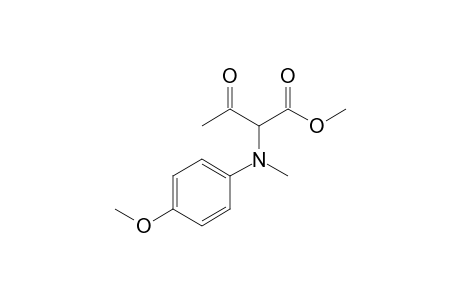 Methyl 2-[N-(4-methoxyphenyl)-N-methylamino]-3-oxobutanoate