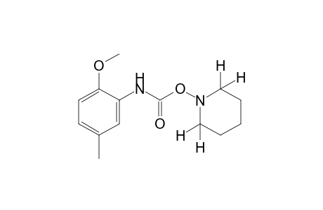 2-methoxy-5-methylcarbanilic acid, O-piperidino derivative