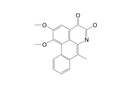 1,2-Dimethoxy-4,5-dioxo-7-methyl-6A,7-dehydroaporphine,griffithdione