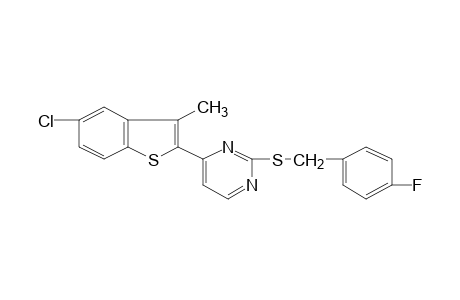 4-(5-chloro-3-methylbenzo[b]thien-2-yl)-2-[(p-fluorobenzyl)thio]pyrimidine