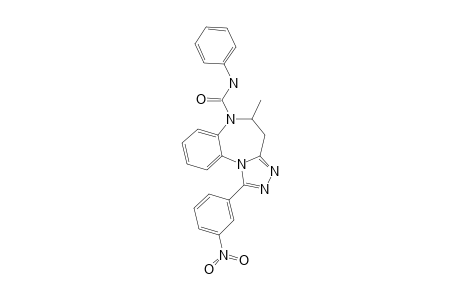 6-CARBAMOYL-5-METHYL-1-(3-NITROPHENYL)-5,6-DIHYDRO-4H-[1,2,4]-TRIAZOLO-[4,3-A]-[1,5]-BENZODIAZEPINE