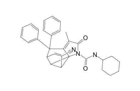 (1RS,7SR,10SR,11SR)-9-CYANO-N-CYCLOHEXYL-4-METHYL-3-OXO-6,6-DIPHENYL-2-AZATETRACYCLO-[5.3.1.0(1,5)]-UNDECA-4,8-DIENE-2-CARBOXAMIDE