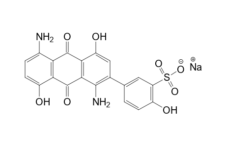 5-(1,5-Diamino-4,8-dihydroxy-2-anthraquinonyl)-2-hydroxybenzenesulfonic acid, monosodium salt