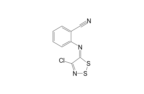 2-{[(5E)-4-chloro-5H-1,2,3-dithiazol-5-ylidene]amino}benzonitrile