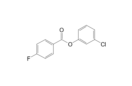 4-Fluorobenzoic acid, 3-chlorophenyl ester