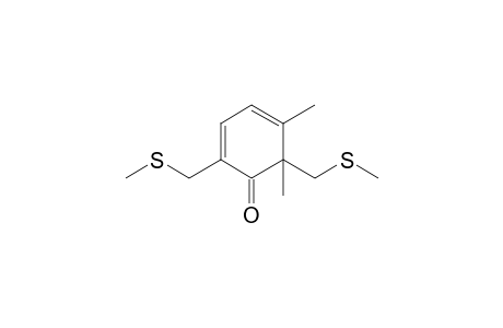 5,6-Dimethyl-2,6-bis(methylsulfanylmethyl)cyclohexa-2,4-dien-1-one