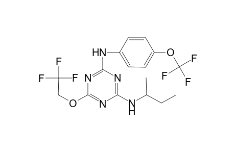 N-Sec-butyl-6-(2,2,2-trifluoro-ethoxy)-N'-(4-trifluoromethoxy-phenyl)-[1,3,5]triazine-2,4-diamine