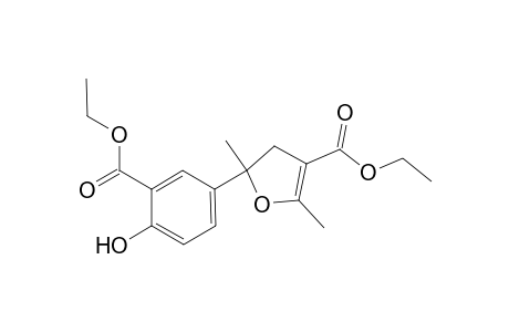 Ethyl 5-[3-(Ethoxycarbonyl)-4-hydroxyphenyl]-4,5-dihydro-2,5-dimethylfuran-3-carboxylate