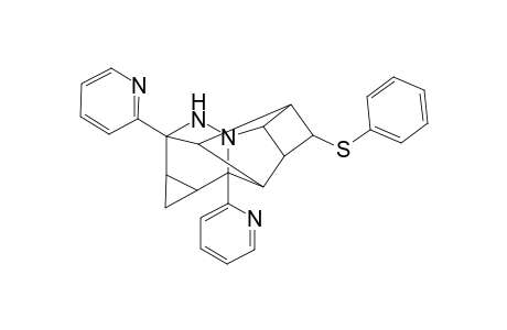 2,5,7-Metheno-1H-cyclobuta[4,5]pyrrolo[1,2-b]cyclopropa[d]pyridazine, decahydro-6-(phenylthio)-2,7a-di-2-pyridinyl-, (1a.alpha.,2.beta.,4a.beta.,5.alpha.,6.alpha.,6a.beta.,7.alpha.,7a.beta.,7b.alpha.,8R*)-