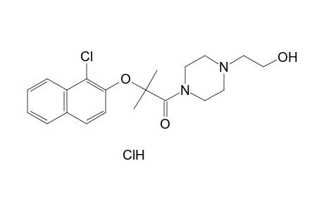 4-{2-[(1-chloro-2-naphthyl)oxy]-2-methylpropionyl}-1-piperazineethanol, monohydrochloride