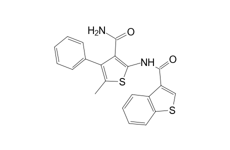 N-[3-(aminocarbonyl)-5-methyl-4-phenyl-2-thienyl]-1-benzothiophene-3-carboxamide